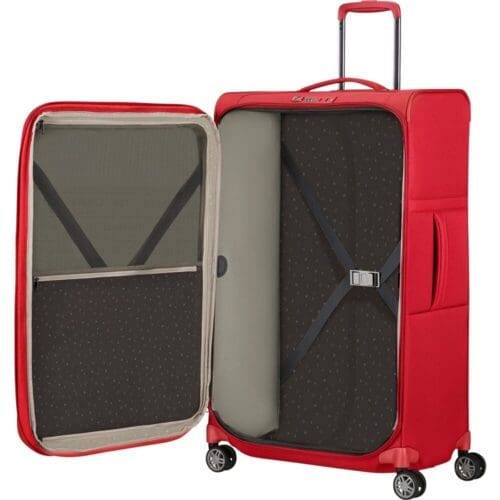 ⁦מזוודה בינונית אדומה סמסונייט Samsonite Airea 67cm (24 אינצ') ke050005⁩ – תמונה ⁦2⁩